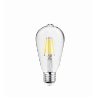 Forever Light LED Birne Filament E27 ST64 4W 230V 2700K 470 Lumen COG Klar Reto Glühbirne Vintage-Stil