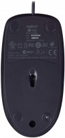 Logitech B100 Maus mit Kabel, USB-Anschluss, 800 DPI Optischer Sensor, 3 Tasten, Für Links- und Rechtshänder, PC/Mac/Chromebook - Schwarz