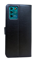 cofi1453® Buch Tasche "Fancy" kompatibel mit ZTE BLADE V30 VITA Handy Hülle Etui Brieftasche Schutzhülle mit Standfunktion, Kartenfach Schwarz