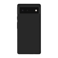 Silikon Hülle Basic kompatibel mit Google Pixel 6 Case TPU Soft Handy Cover Schutz in Schwarz