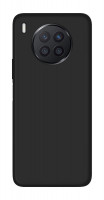 cofi1453® Silikon Hülle Basic kompatibel mit Huawei Nova 8i Case TPU Soft Handy Cover Schutz in Schwarz