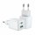 Joyroom-Ladegerät (EU-Stecker) USB / USB Typ C 30W Power Delivery QuickCharge 3.0 AFC FCP weiß