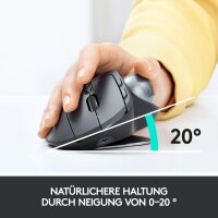 Logitech MX Ergo Kabellose Ergonomische Trackball-Maus,...