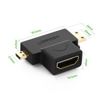 Ugreen Stecker Adapter HDMI Typ A (weiblich) auf Mini...