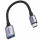 Ugreen USB-c 3.0 auf USB OTG Adapter Ladeadapter für Smartphones grau