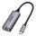 Ugreen externer Netzwerkadapter RJ45 - USB Typ C (1000 Mbit/s / 1 Gbit/s) Gigabit Ethernet grau