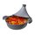 Aluguss Tajine Tagine Ø28cm Induktion Silikongriffe Gartopf Dampfgarer Bräter silber