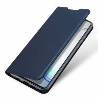 Buch Tasche "Dux Ducis" kompatibel mit XIAOMI REDMI NOTE 10 5G Handy Hülle Etui Brieftasche Schutzhülle mit Standfunktion, Kartenfach Blau