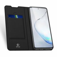 Buch Tasche "Dux Ducis" kompatibel mit MOTOROLA MOTO EDGE 20 Handy Hülle Etui Brieftasche Schutzhülle mit Standfunktion, Kartenfach Schwarz