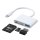 Joyroom S-H142 Lightning auf USB OTG 7cm Kartenleser Adapter Micro-SD USB Lesegerät weiß