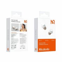 Mcdodo HP-8020 Bluetooth-Ohrhörer mit Aktiver und Umgebungsgeräuscheunterdrückung TWS Headset weiß