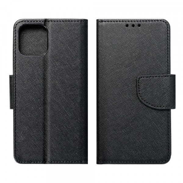 Buch Tasche "Fancy" kompatibel mit XIAOMI REDMI 10 Handy Hülle Etui Brieftasche Schutzhülle mit Standfunktion, Kartenfach Schwarz