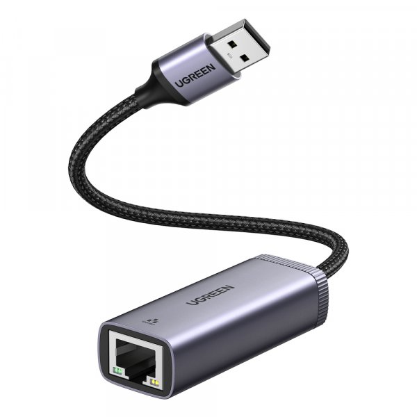 Ugreen USB 3.2 Gen 1 1000 Mbps Gigabit Ethernet externer Netzwerkadapter Verlängerung grau