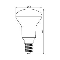 Braytron E14 6W LED 540lm R50 230 V 6500K Kaltweiß Leuchtmittel Spot Reflektor Lampe Glühbirne Beleuchtung