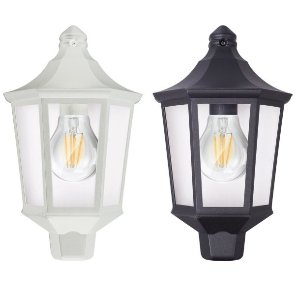 LED Wandleuchte DUBLIN WL E27 Fassung IP44 Wasserdicht Außenleuchte Lampe mit ästhetischem Design