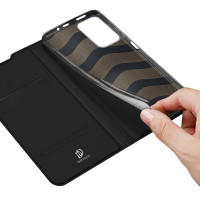 Buch Tasche "Dux Ducis" kompatibel mit XIAOMI REDMI NOTE 11 PRO Handy Hülle Etui Brieftasche Schutzhülle mit Standfunktion, Kartenfach Schwarz