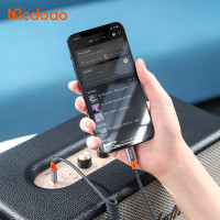 Mcdodo Kabel AUX MFI iPhone Audiokabel 3,5mm Miniklinke 1,8 Meter Adapter HiFi Klinke Adapter, grau