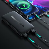 Joyroom Powerbank 10000mAh 2,1A 2x USB Externer Akku-Ladegerät schwarz