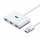 Ugreen Multifunktionaler USB HUB - 4 x USB 3.0 Verteiler Super Speed Adapter 1m Weiß (CR113)