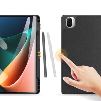 Dux Ducis Hartschale mit Smart Sleep und integrierter Standfunktion Etui Schutz Hülle Tasche Cover kompatibel mit XIAOMI MI PAD 5 , schwarz