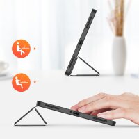 Dux Ducis Hartschale mit Smart Sleep und integrierter Standfunktion Etui Schutz Hülle Tasche Cover kompatibel mit XIAOMI MI PAD 5 , schwarz