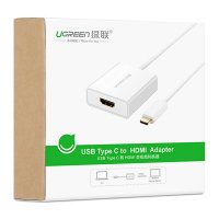 Ugreen USB Typ C (Stecker) auf HDMI (Buchse) Adapter Konverter weiß
