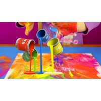 Funny Kids Fingerfarben Set 12 Farben x 25ML Bastel-Farbe Mehrfarbige Becher malfarben Perfekt für Anfänger Studenten Künstler Finger Paint