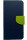 Buch Tasche "Fancy" kompatibel mit SAMSUNG GALAXY XCOVER 5 EE (Enterprise Edition) Handy Hülle Etui Brieftasche Schutzhülle mit Standfunktion, Kartenfach Blau-Grün