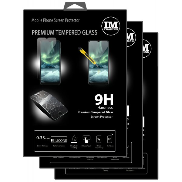 3X Panzer Schutz Glas 9H Tempered Glass Display Schutz Folie Display Glas Screen Protector kompatibel mit Nokia 6.3
