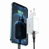 Mcdodo 47W GaN Wandladegerät 1x PD USB-C (Typ-C) 1x USB Anschluss Handy-Ladegerät Schnell-Ladegerät weiß