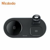 Mcdodo 3in1 Magnetisch Wireless Charger Ladestation kompatibel mit Smartphone, Watch, TWS-Kopfhörer, schwarz