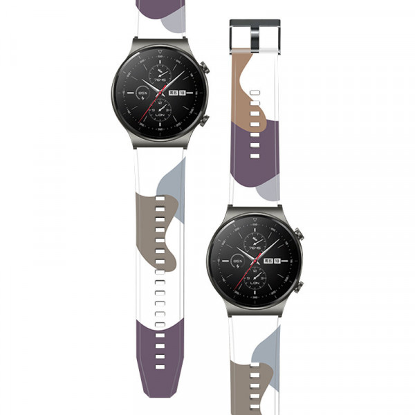 Strap Moro Ersatzarmband kompatibel mit Huawei Watch GT2 Pro Armband Armband Camo Motiv 10