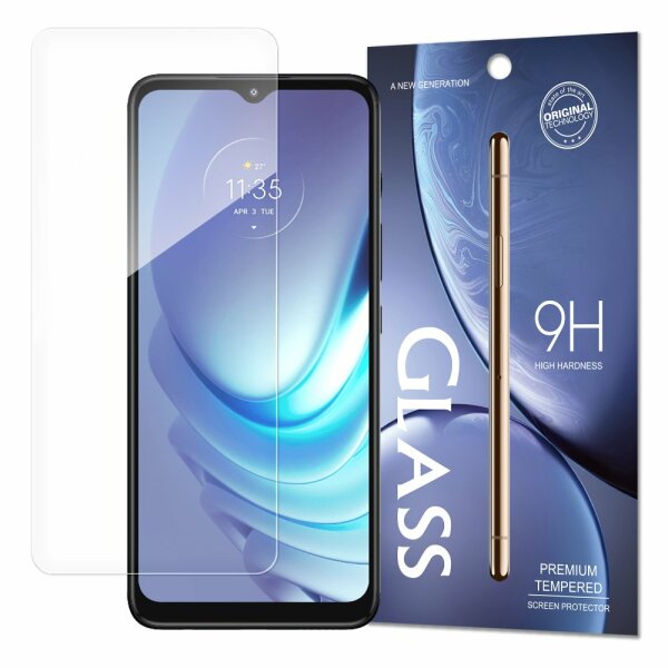 3x Panzer Schutz Glas 9H Tempered Glass Display Schutz Folie Display Glas Screen Protector kompatibel mit MOTOROLA MOTO G60