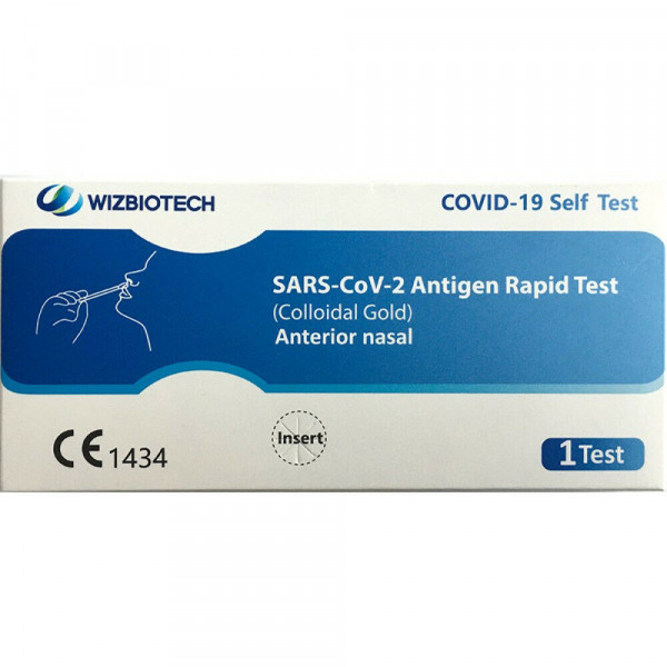 WIZ BIOTECH Schnelltest Nasal Laientest COVID-19 SARS-CoV-2 Antigen Rapid Test (Colloidal Gold)