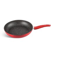 Bratpfanne "FFP" Serie Stielpfanne Ø28cm Induktion Braten Steak Schmorpfanne Grill Pfanne Rot