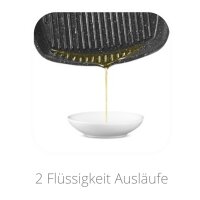 Cheffinger Grillpfanne Alu Guss Ø28cm abnehmbarer Griff Steakpfanne Fischpfanne Pfanne braten Marmor Induktion für alle Herdarten