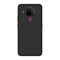 Silikon Hülle Basic kompatibel mit Nokia 5.4 Case TPU Soft Handy Cover Schutz Schwarz