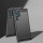 Silikon Hülle Bumper Carbon kompatibel mit SAMSUNG GALAXY S22 Ultra (SM-908B) Case TPU Soft Handyhülle Cover Schutzhülle Schwarz