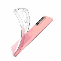 Silikon Hülle Basic kompatibel mit Samsung Galaxy A73 5G Case TPU Soft Handy Cover Schutz Transparent