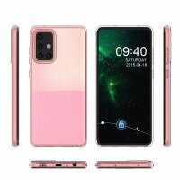 Silikon Hülle Basic kompatibel mit Samsung Galaxy A73 5G Case TPU Soft Handy Cover Schutz Transparent