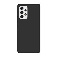 Silikon Hülle Basic kompatibel mit SAMSUNG GALAXY A53 5G Case TPU Soft Handy Cover Schutz Schwarz