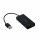 Maxlife Home Office USB 2.0 USB Hub 4x USB + 1,5m USB Kabel Adapter schwarz