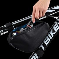 WOZINSKY Fahrradtasche Rahmentasche Wasserdichte Tasche für Fahrrad, Mountainbike, Ebike, MTB, Rennradtasche, Fahrrad Handytasche Rahmen 1,5 L