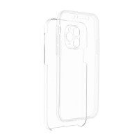 TPU 360° Rundum Full Body SchutzHülle kompatibel mit Samsung Galaxy S22 (SM-S901B) Silikon Hülle Etui Case Cover Silikontasche in Transparent