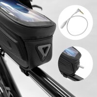 WOZINSKY Fahrradtasche Rahmentasche Wasserdicht Mountainbike Fahrradhandytasche Fahrradtasche Oberrohrtasche 1,7 L bis 6,5 Zoll