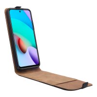 Flip Case kompatibel mit XIAOMI REDMI 10 Handy Tasche vertikal aufklappbar Schutzhülle Klapp Hülle Schwarz