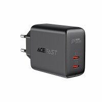 Acefast Dual Ladegerät 2x USB Typ C 40W, PPS, PD, QC...