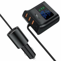 Acefast Autoladegerät 90W USB Typ C / 3x USB /...