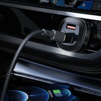 Acefast Autoladegerät 66W 2x USB Typ C / USB, PPS, Power Delivery, Quick Charge 4.0, AFC, FCP, SCP schwarz