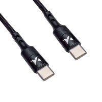 Wozinsky Kabel Ladekabel Datenkabel USB Typ C - USB Typ C Power Delivery 18W 1m schwarz